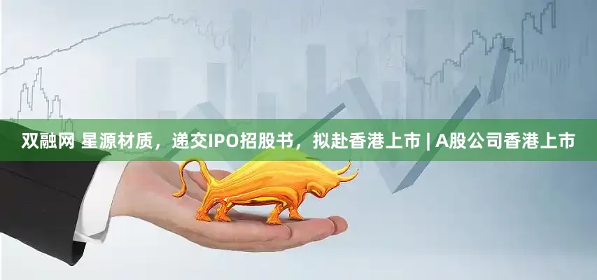 双融网 星源材质，递交IPO招股书，拟赴香港上市 | A股公司香港上市